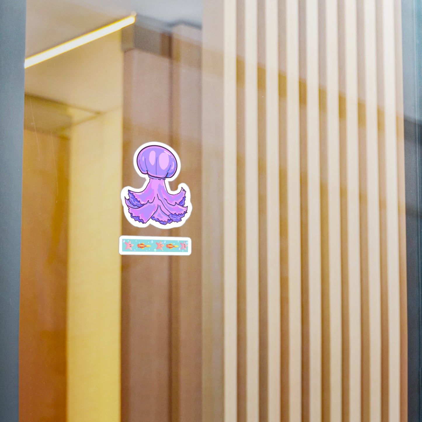 Purple Jellyfish Vinyl Decals V1