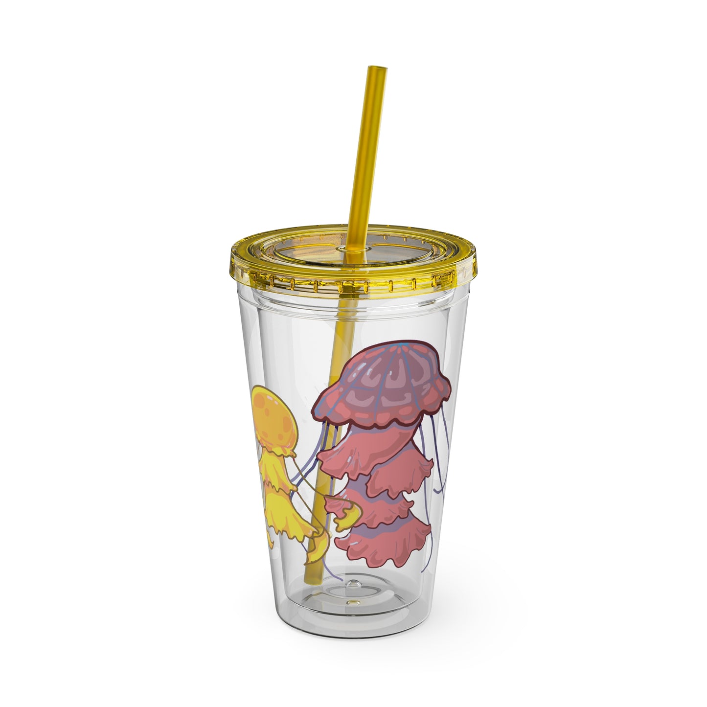 Jellies Quad Tumbler with Straw, 16oz V1