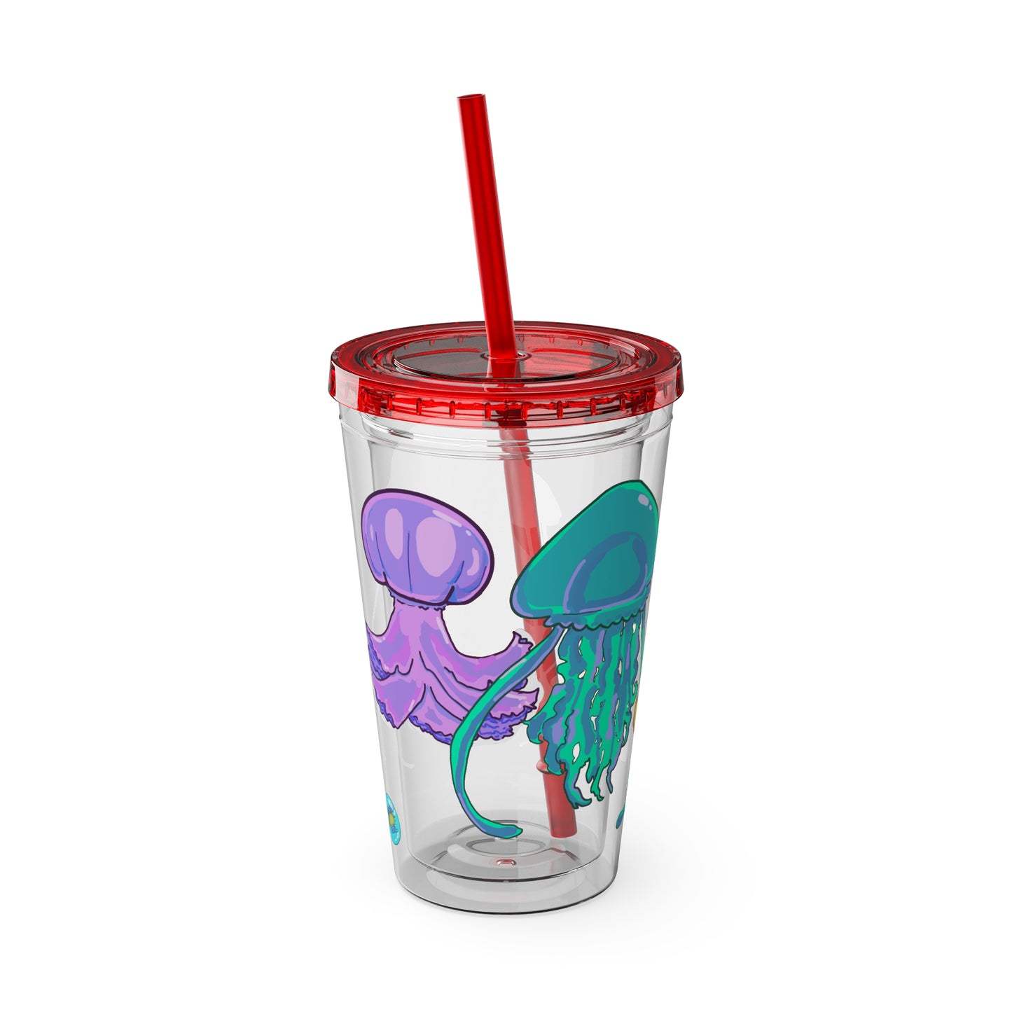 Jellies Quad Tumbler with Straw, 16oz V1