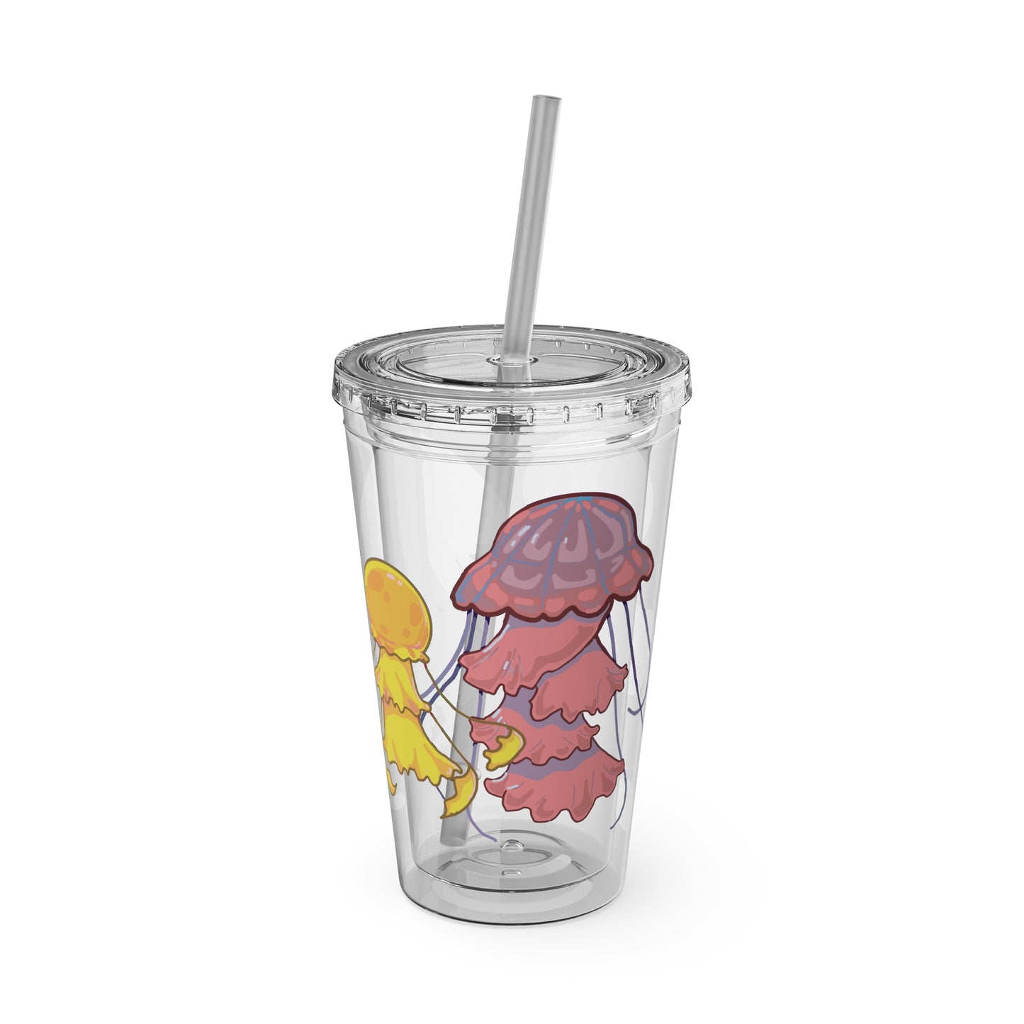 Jellies Quad Tumbler with Straw, 16oz V1