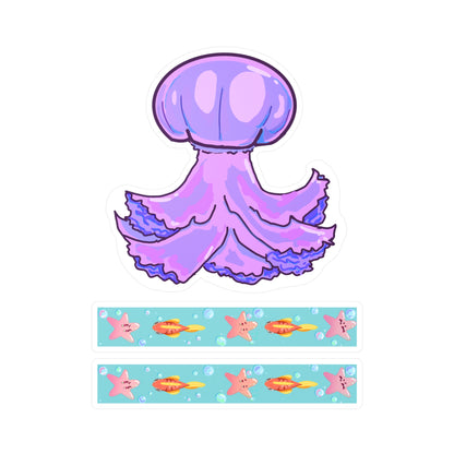 Purple Jellyfish Vinyl Decals V1