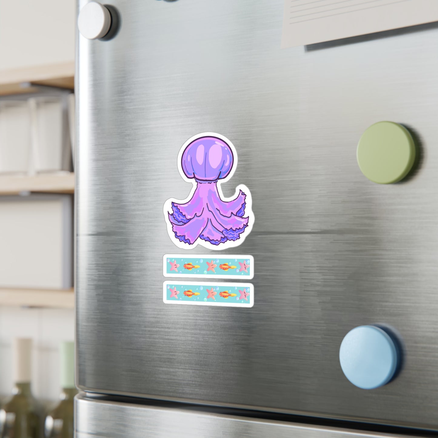 Purple Jellyfish Vinyl Decals V1