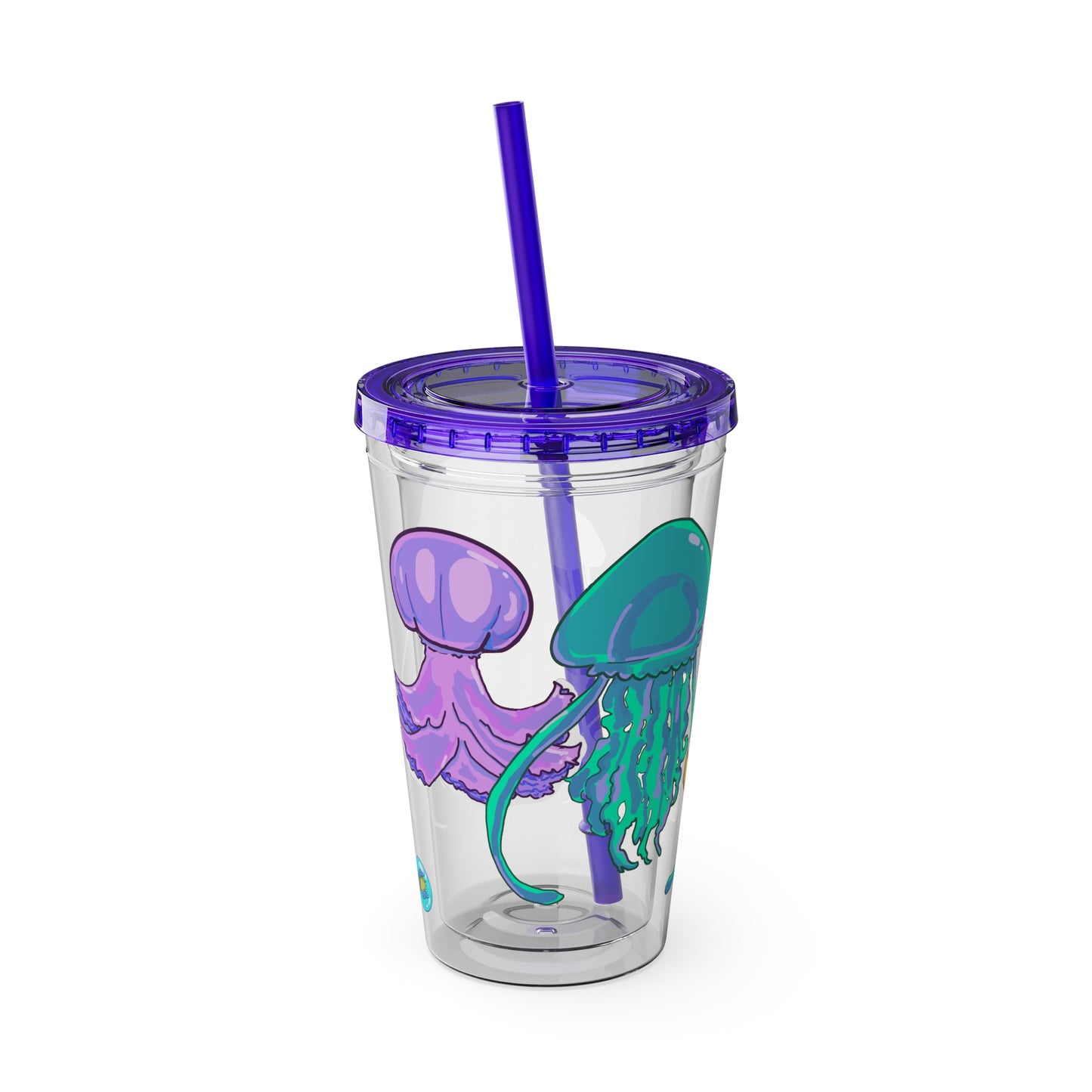 Jellies Quad Tumbler with Straw, 16oz V1