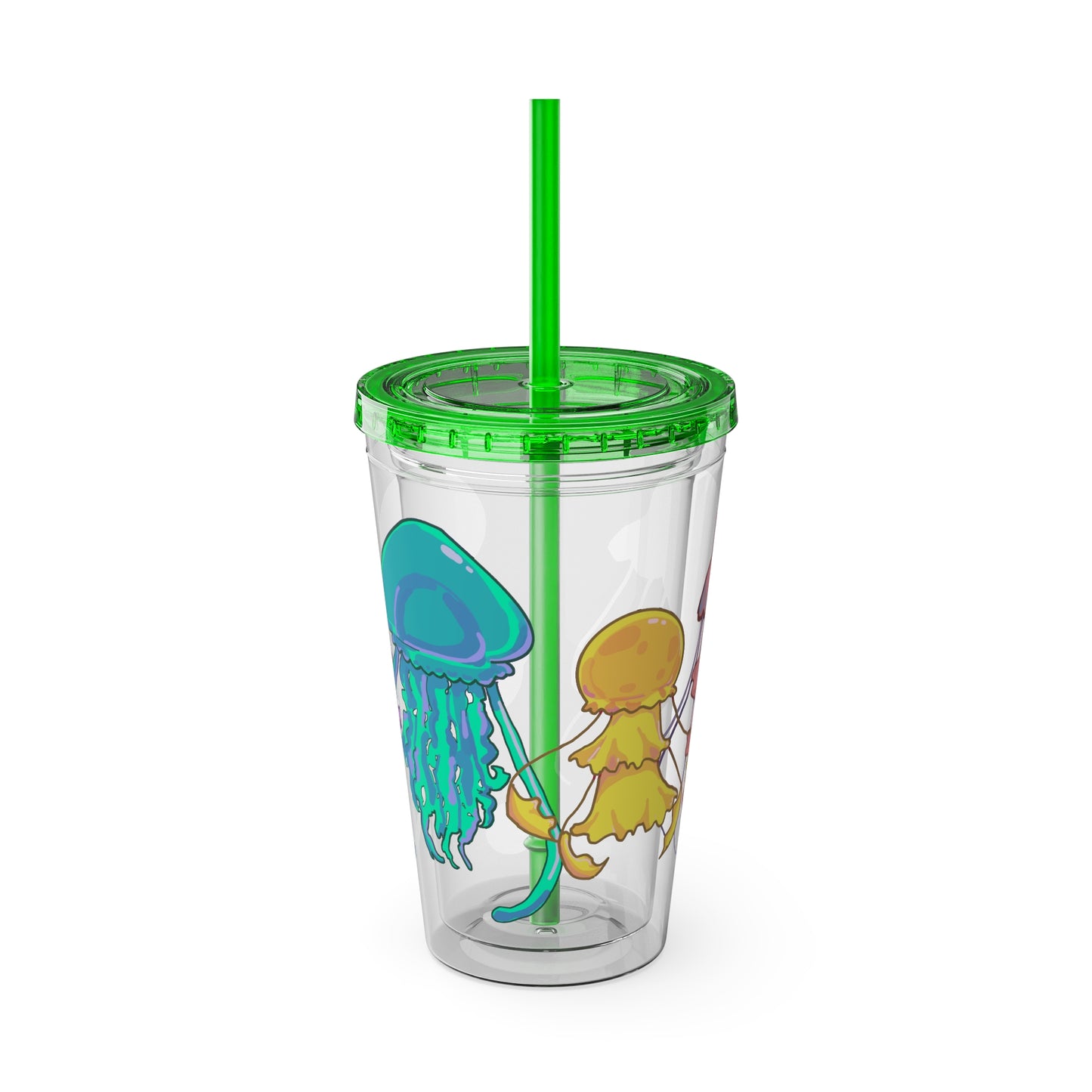 Jellies Quad Tumbler with Straw, 16oz V1