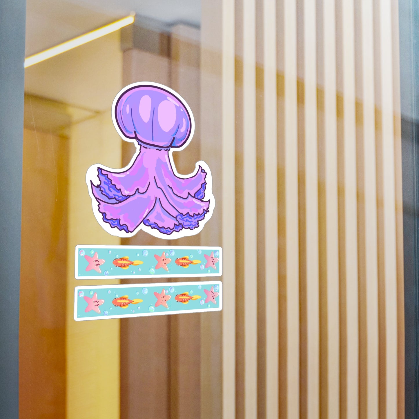 Purple Jellyfish Vinyl Decals V1