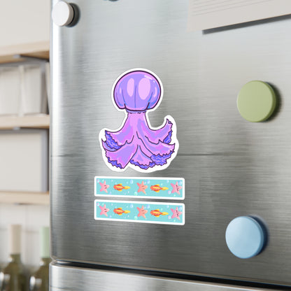 Purple Jellyfish Vinyl Decals V1