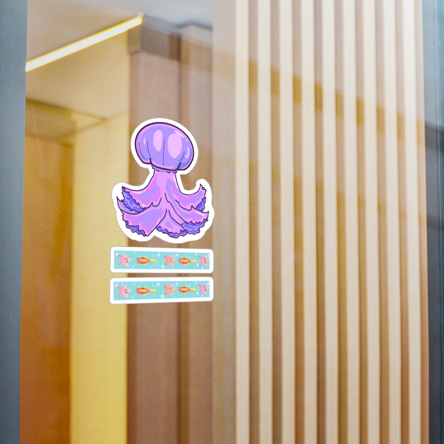 Purple Jellyfish Vinyl Decals V1