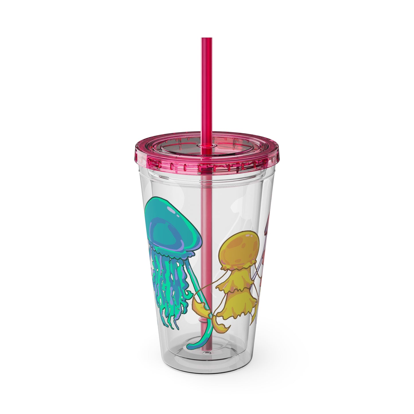 Jellies Quad Tumbler with Straw, 16oz V1