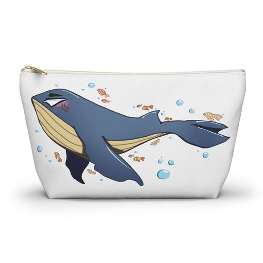 Blue Whale with Angry Guppies Accessory Pouch V3