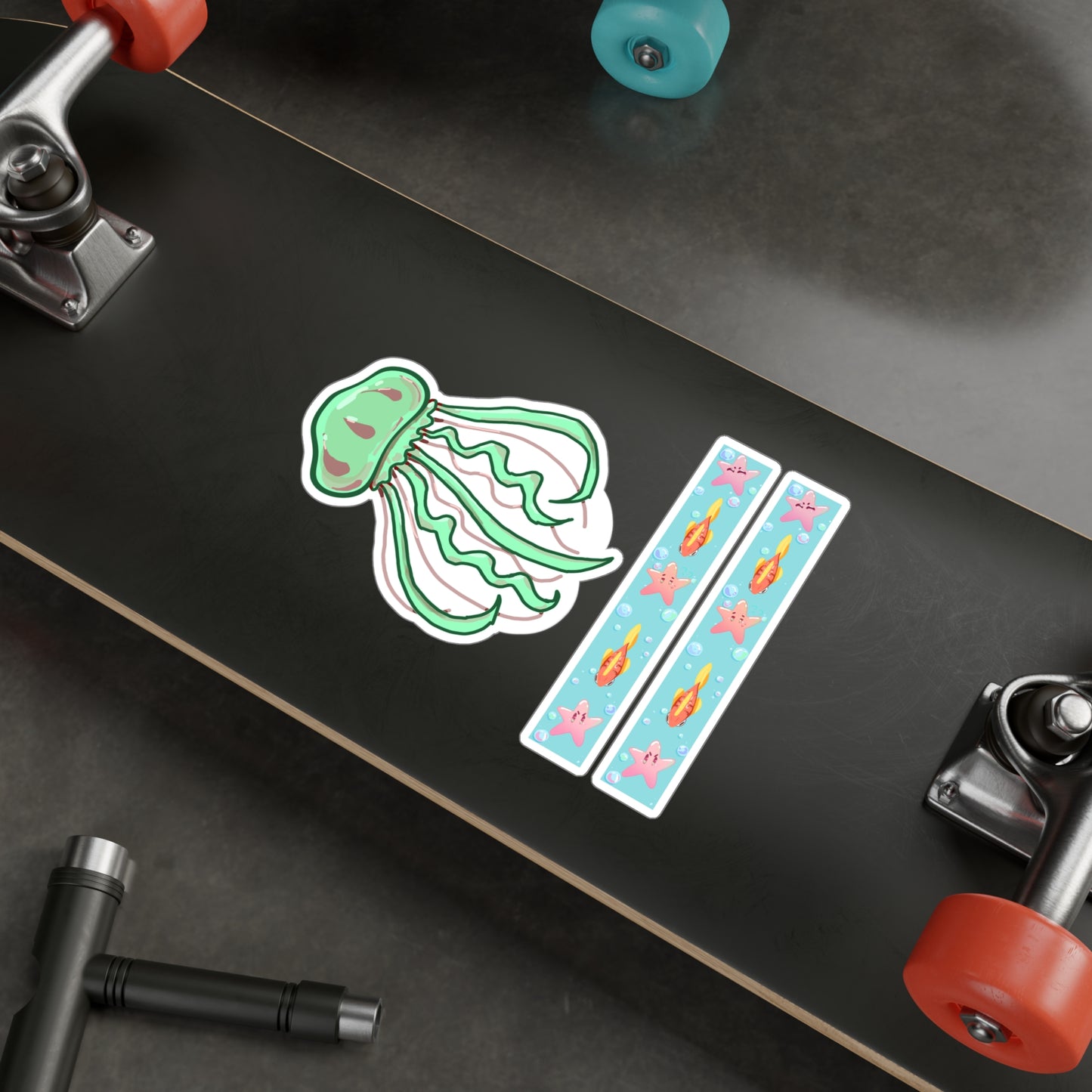 Green Jelly Vinyl Decals V1